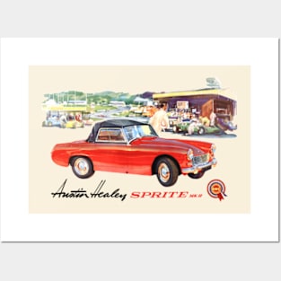 AUSTIN HEALEY SPRITE - advert Posters and Art